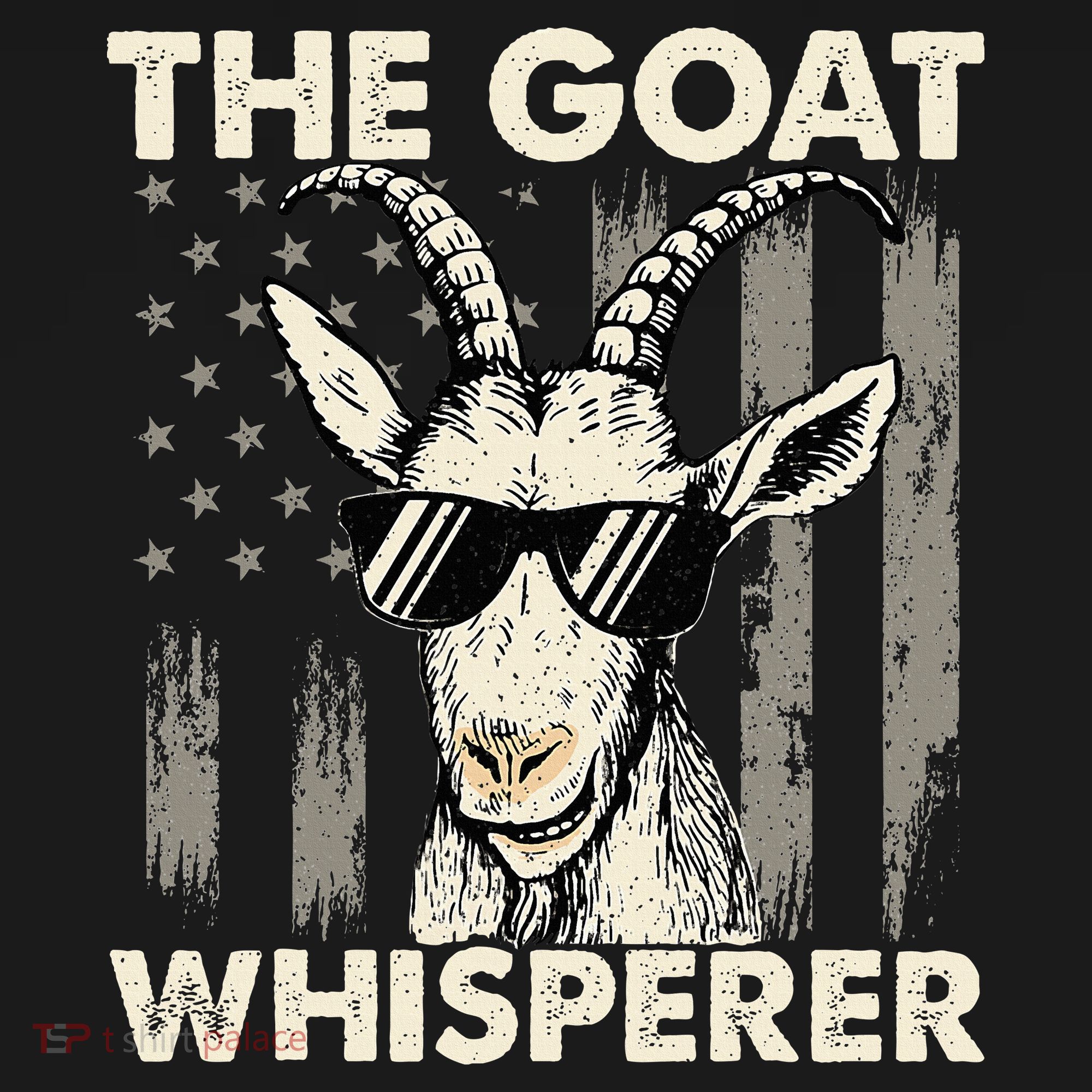 The Goat Whisperer USA American Flag Farm Women's Tank Top