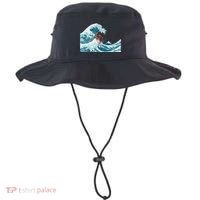 The Great Wave Off Kanagawa Samurai Surfing Cool Gift Japan Surf Gift Bucket Hat thumb 0
