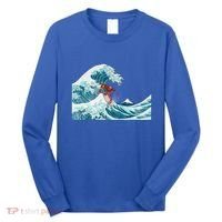 The Great Wave Off Kanagawa Samurai Surfing Cool Gift Japan Surf Gift Long Sleeve Shirt thumb 0