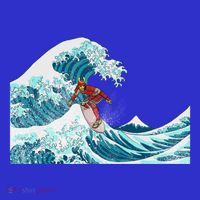The Great Wave Off Kanagawa Samurai Surfing Cool Gift Japan Surf Gift Women's Tank Top thumb 5