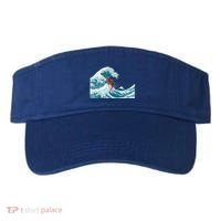 The Great Wave Off Kanagawa Samurai Surfing Cool Gift Japan Surf Gift Visor thumb 0