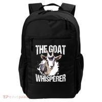 The Goat Whisperer Funny Goat Lover Farmer Gift Backpack thumb 0