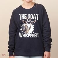 The Goat Whisperer Funny Goat Lover Farmer Gift Women's Sweatshirt thumb 0