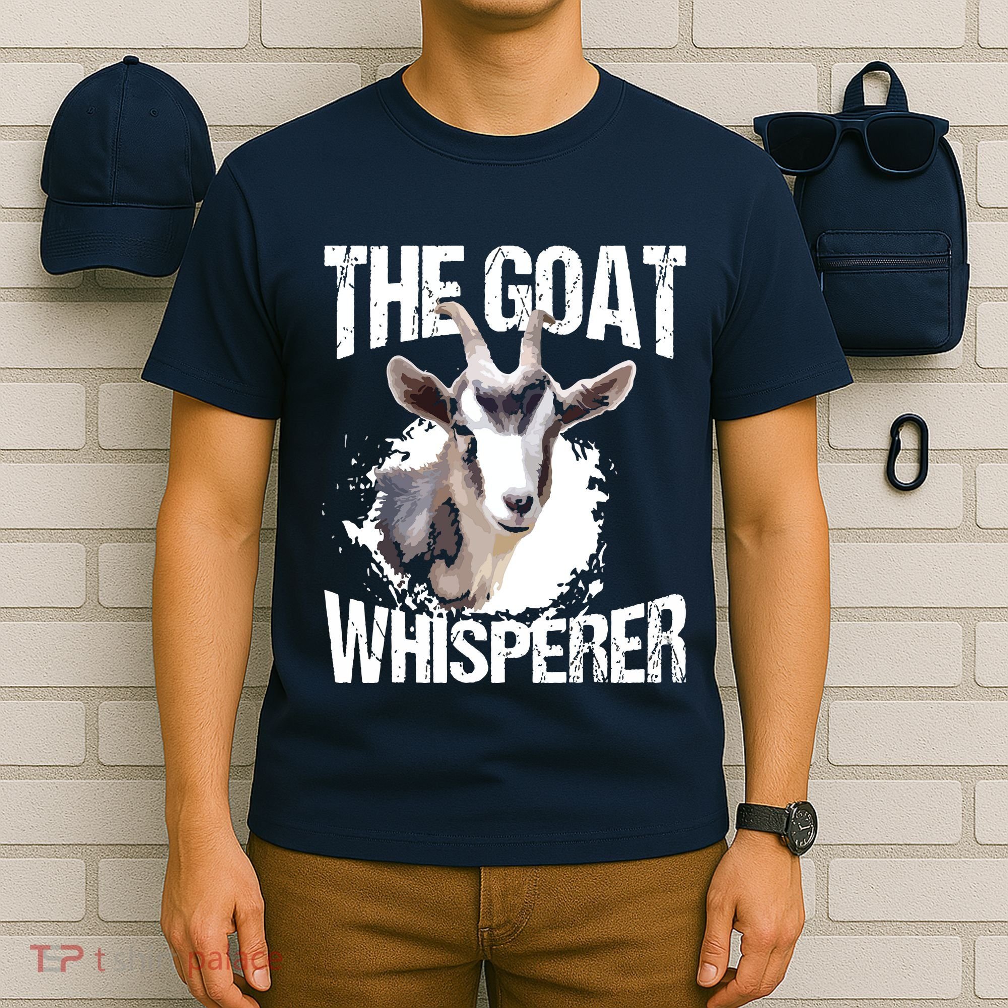 The Goat Whisperer Funny Goat Lover Farmer Gift T-Shirt