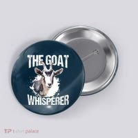 The Goat Whisperer Funny Goat Lover Farmer Gift Button thumb 0