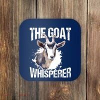 The Goat Whisperer Funny Goat Lover Farmer Gift Coaster thumb 0