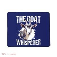 The Goat Whisperer Funny Goat Lover Farmer Gift Mousepad thumb 0