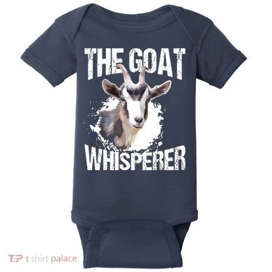 The Goat Whisperer Funny Goat Lover Farmer Gift Baby Bodysuit
