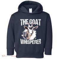 The Goat Whisperer Funny Goat Lover Farmer Gift Toddler Hoodie thumb 0