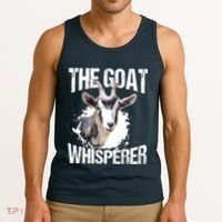 The Goat Whisperer Funny Goat Lover Farmer Gift Tank Top thumb 3