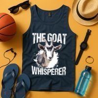 The Goat Whisperer Funny Goat Lover Farmer Gift Tank Top thumb 4