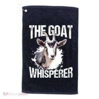 The Goat Whisperer Funny Goat Lover Farmer Gift Golf Towel thumb 0