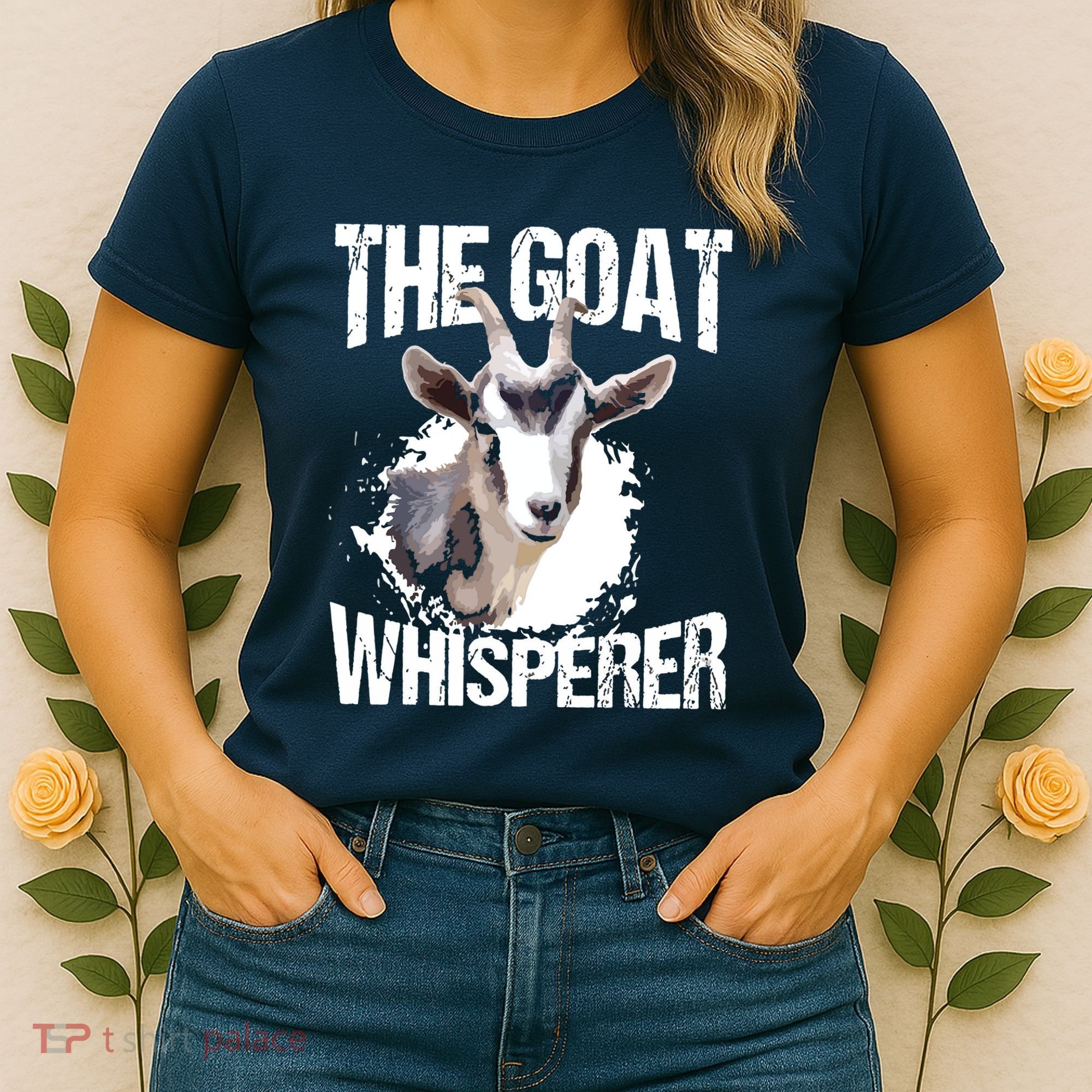 The Goat Whisperer Funny Goat Lover Farmer Gift Women's T-Shirt