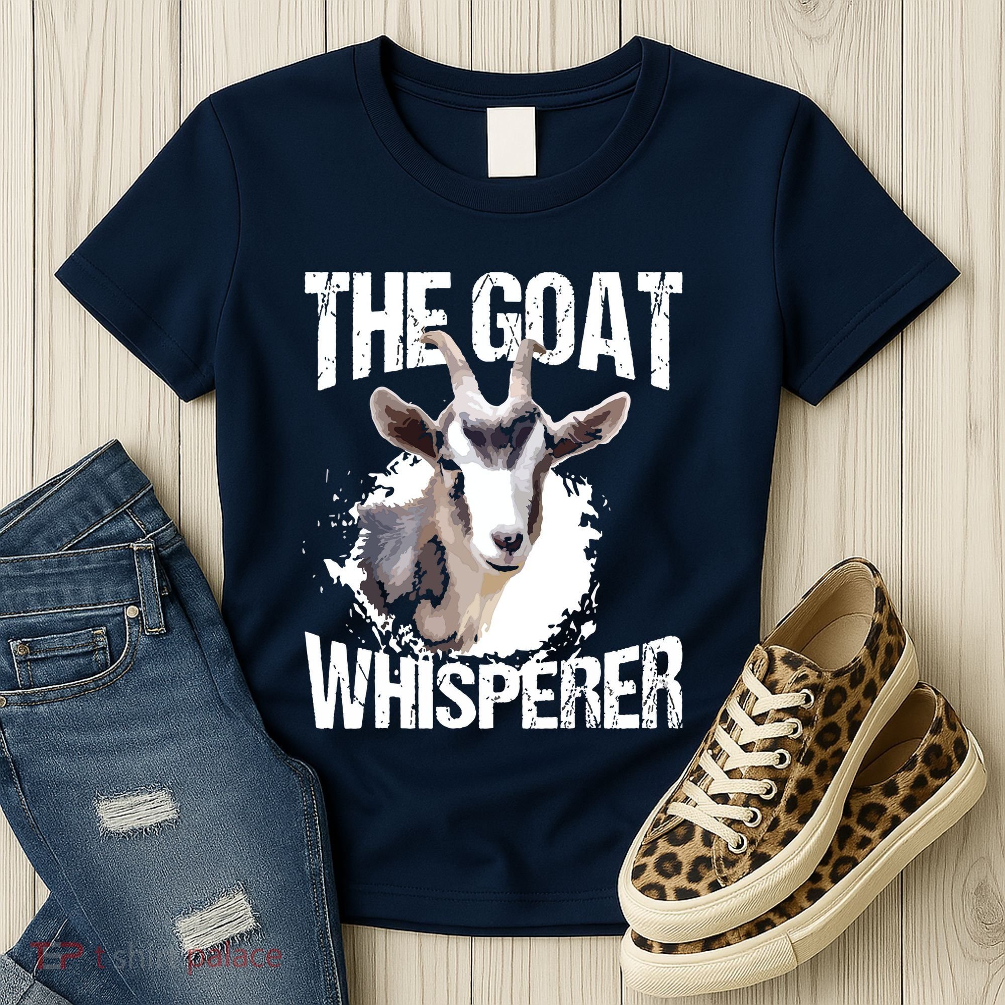 The Goat Whisperer Funny Goat Lover Farmer Gift Women's T-Shirt