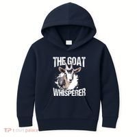 The Goat Whisperer Funny Goat Lover Farmer Gift Kids Hoodie thumb 0