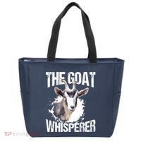 The Goat Whisperer Funny Goat Lover Farmer Gift Tote Bag thumb 0