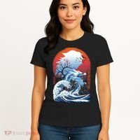 The Great Water Dragon Women's T-Shirt thumb 4