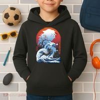 The Great Water Dragon Kids Hoodie thumb 2