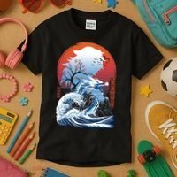 The Great Water Dragon Kids T-Shirt thumb 3