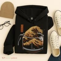 The Great Wave Of Coffee Hoodie thumb 4