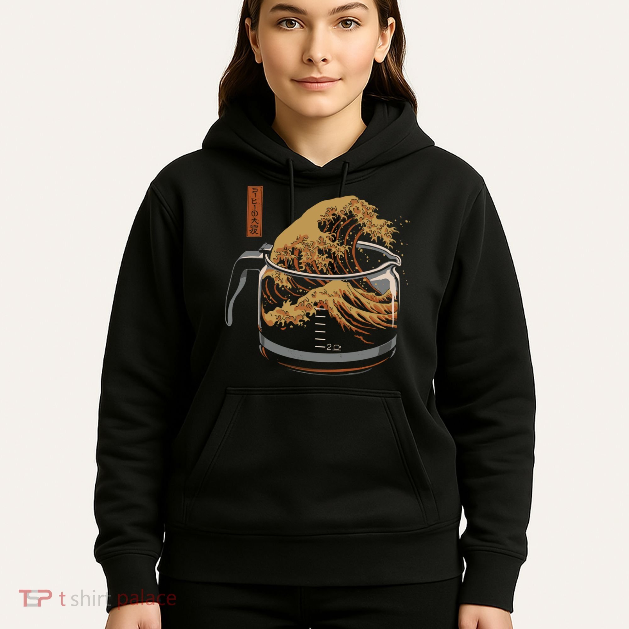 The Great Wave Of Coffee Hoodie