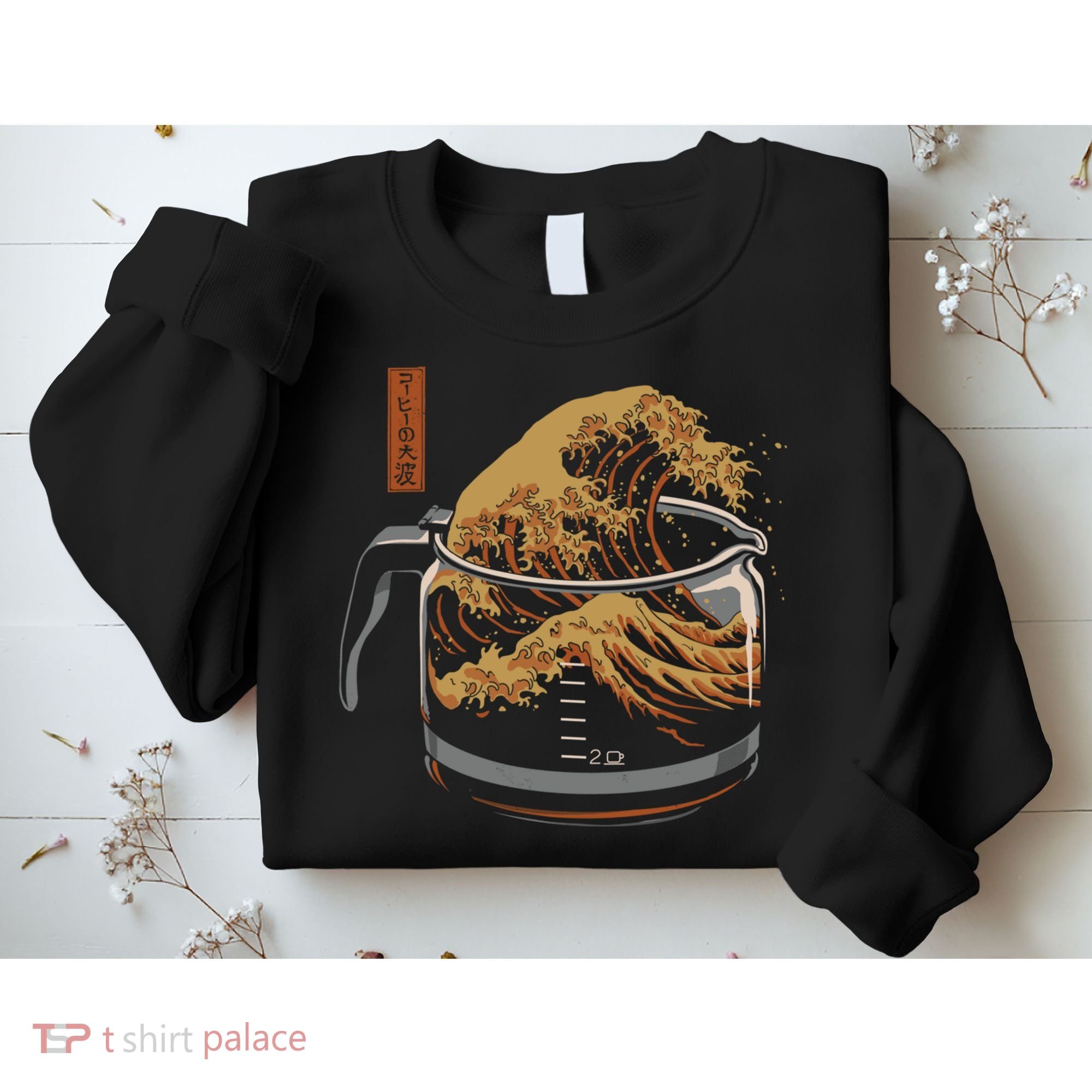 The Great Wave Of Coffee Sweatshirt
