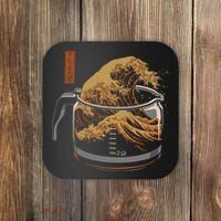 The Great Wave Of Coffee Coaster thumb 0