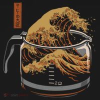 The Great Wave Of Coffee Mousepad thumb 1