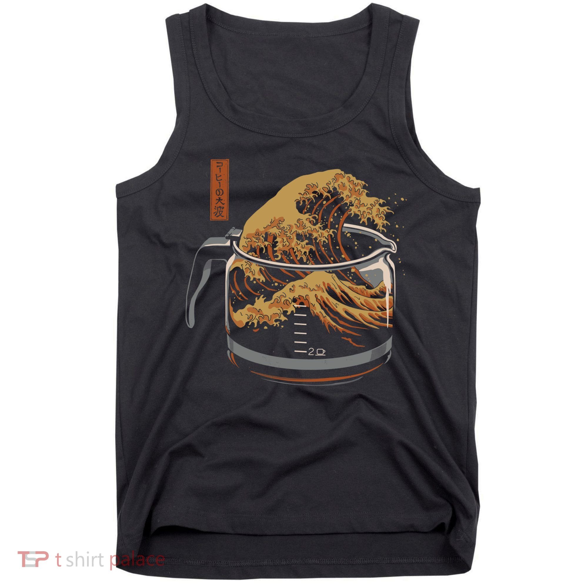 The Great Wave Of Coffee Tank Top