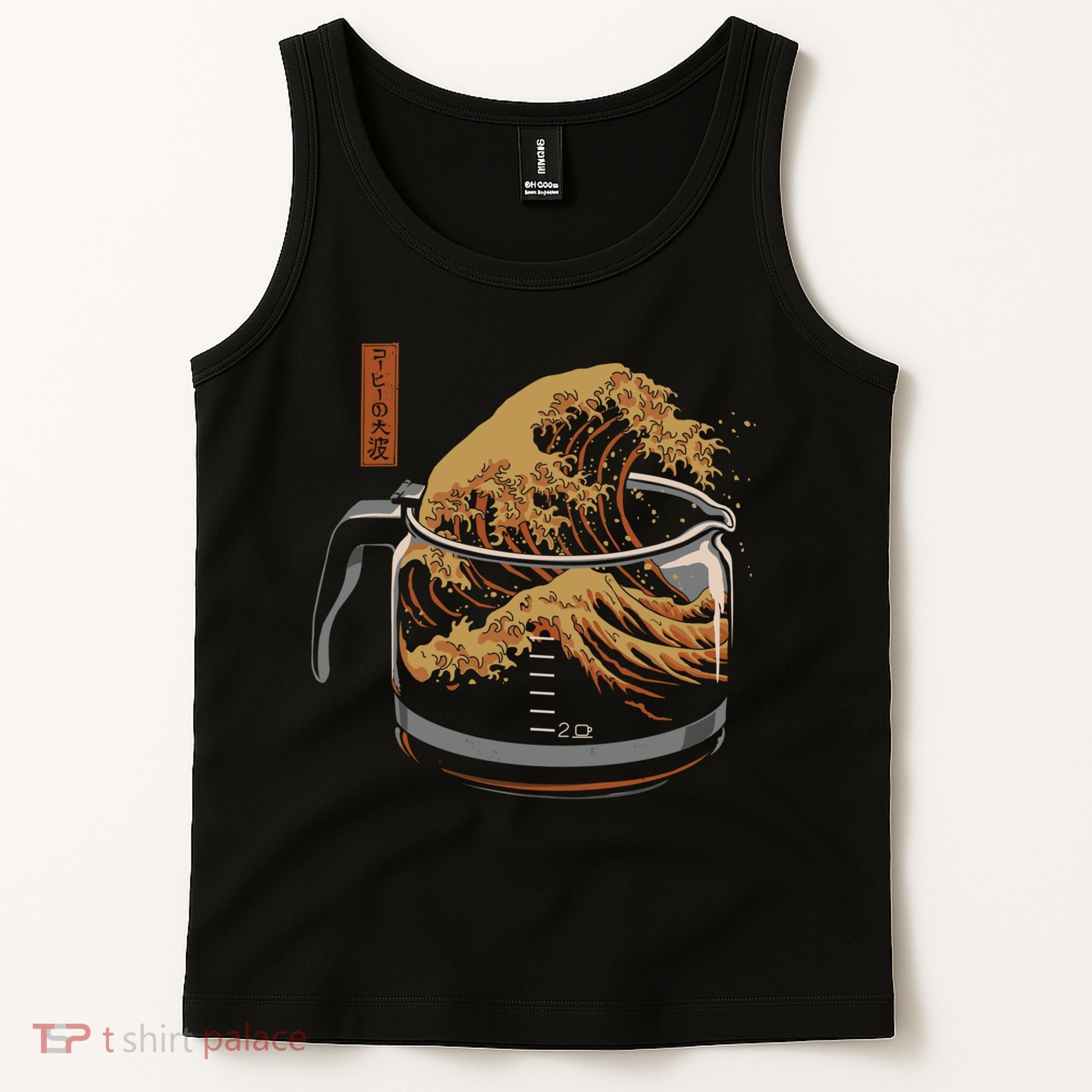 The Great Wave Of Coffee Tank Top
