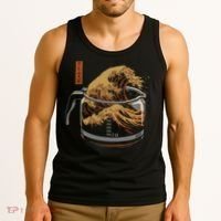The Great Wave Of Coffee Tank Top thumb 3