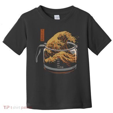 The Great Wave Of Coffee Toddler T-Shirt