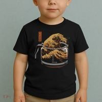 The Great Wave Of Coffee Toddler T-Shirt thumb 2