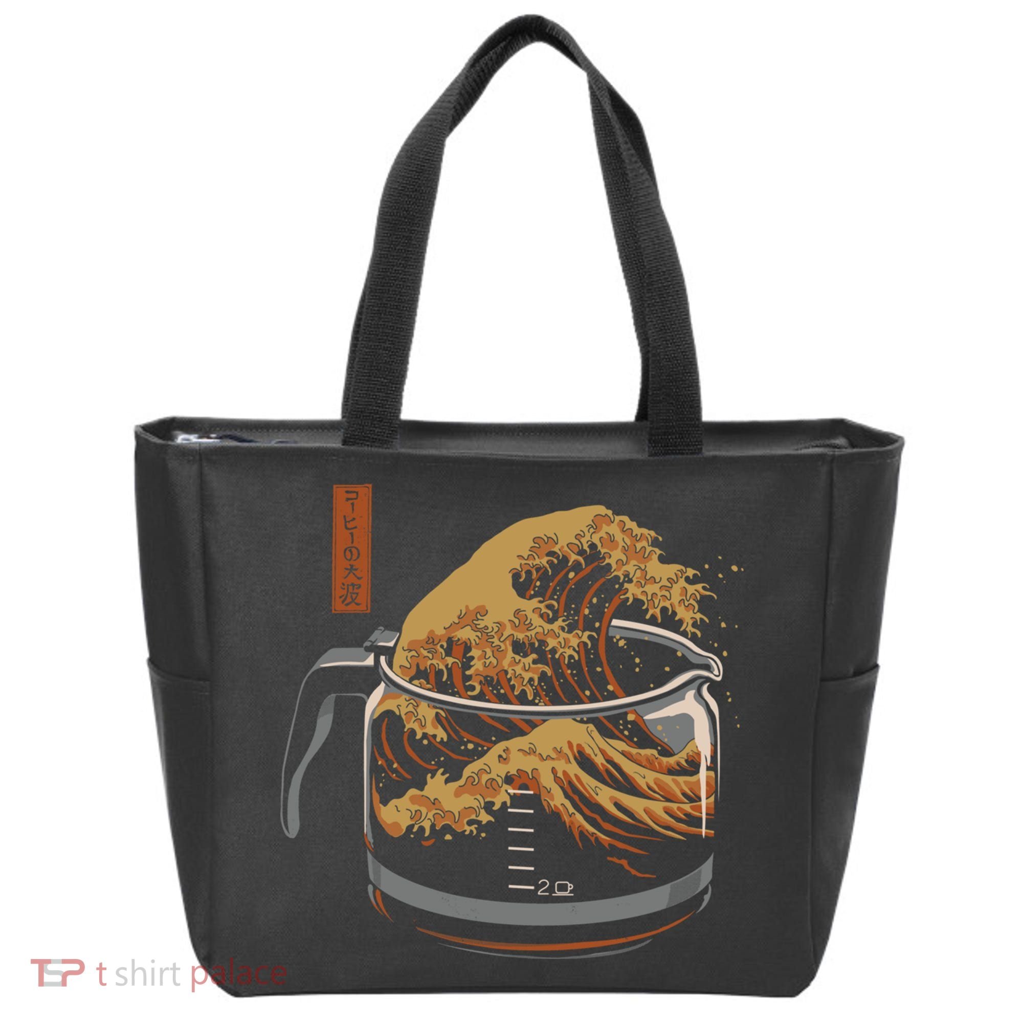 The Great Wave Of Coffee Tote Bag