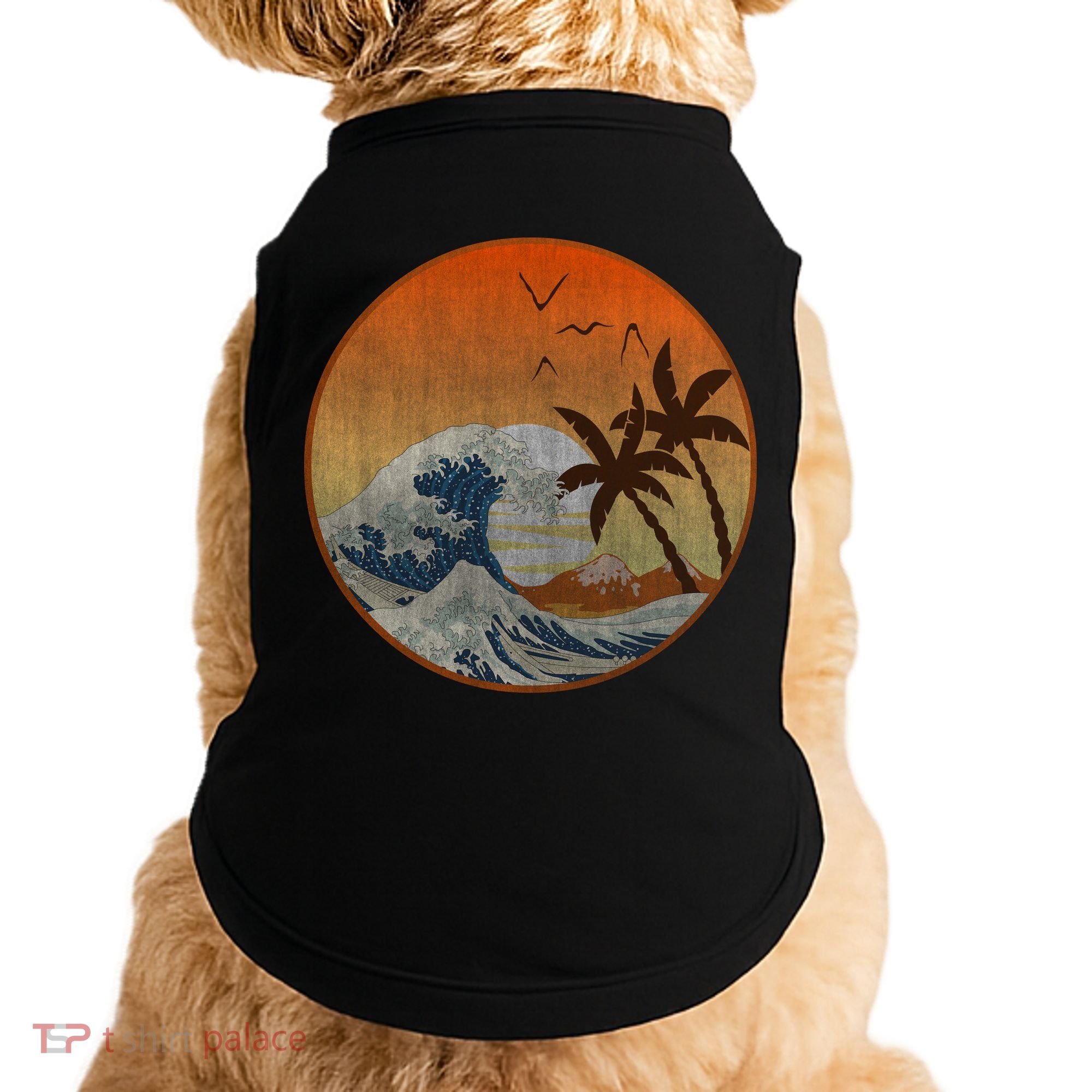 The Great Wave Off Kanagawa Doggie Tank
