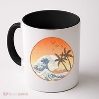 The Great Wave Off Kanagawa Coffee Mug thumb 0