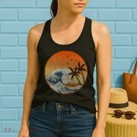 The Great Wave Off Kanagawa Women's Tank Top thumb 2