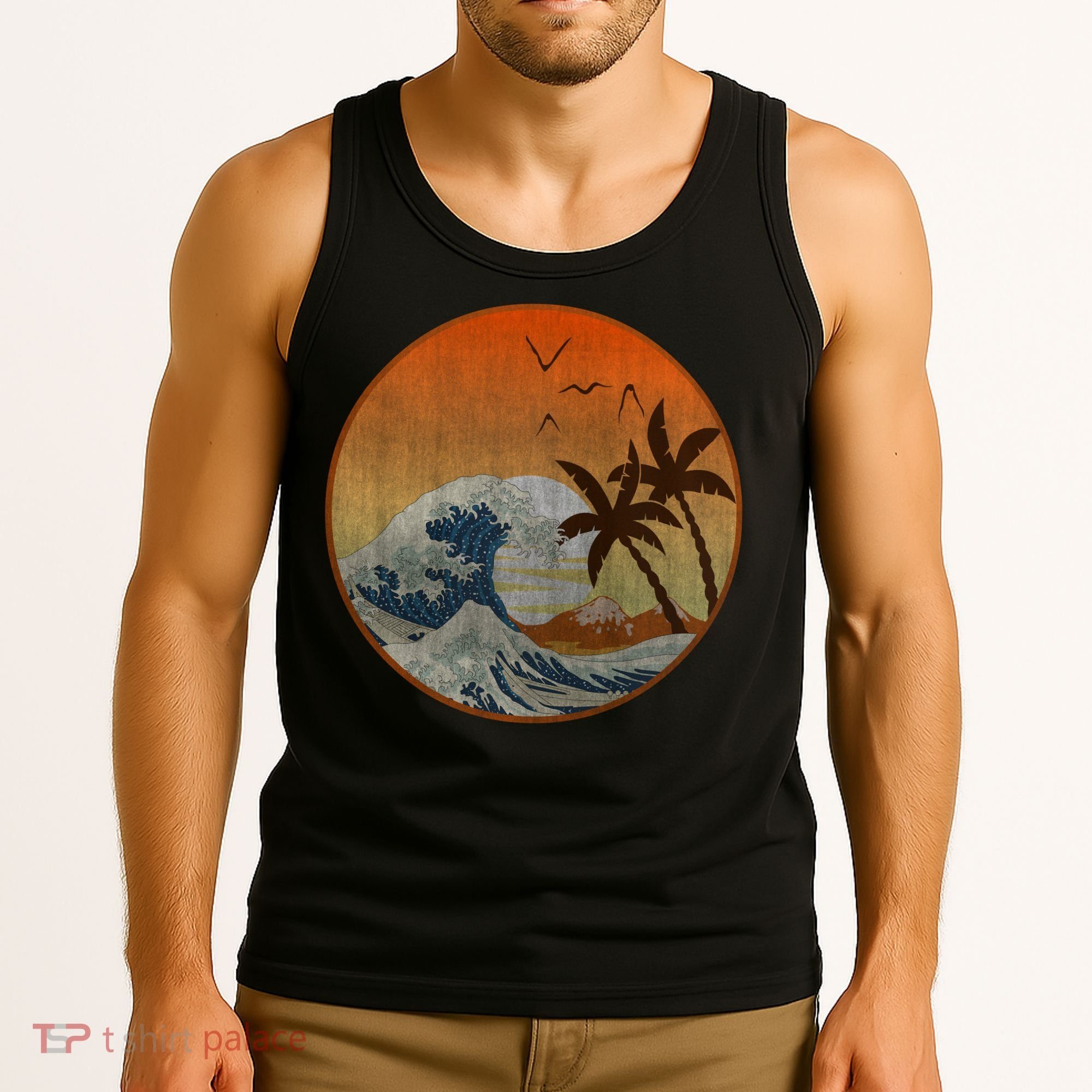 The Great Wave Off Kanagawa Tank Top