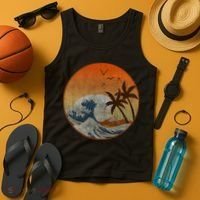 The Great Wave Off Kanagawa Tank Top thumb 4