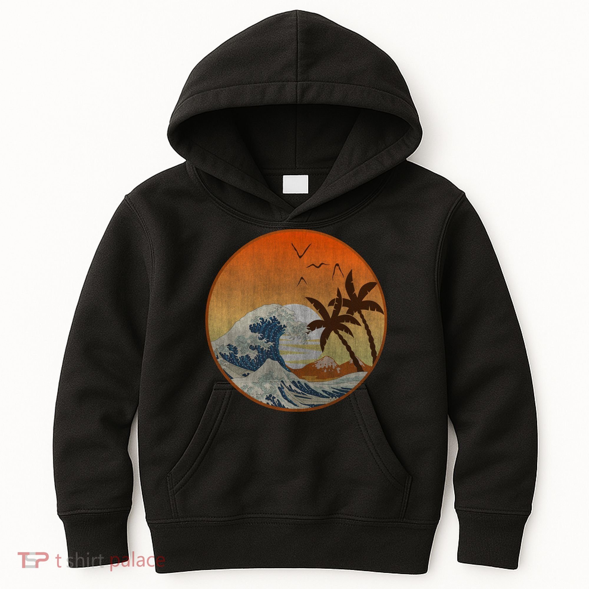 The Great Wave Off Kanagawa Kids Hoodie