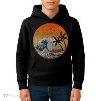 The Great Wave Off Kanagawa Kids Hoodie thumb 4