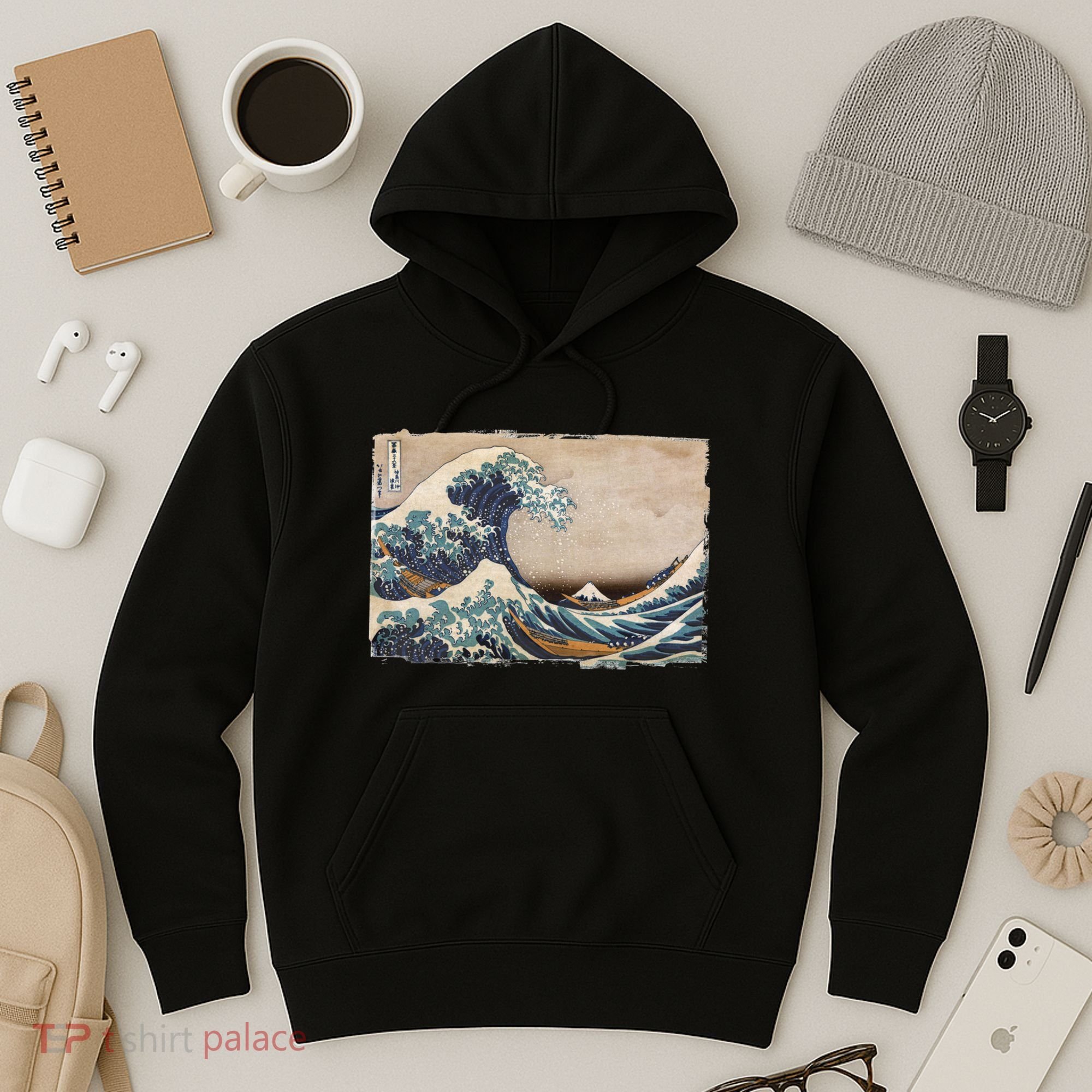 The Great Wave Off Kanagawa Hoodie