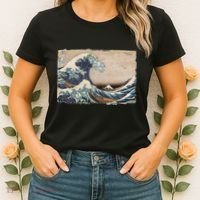 The Great Wave Off Kanagawa Women's T-Shirt thumb 2