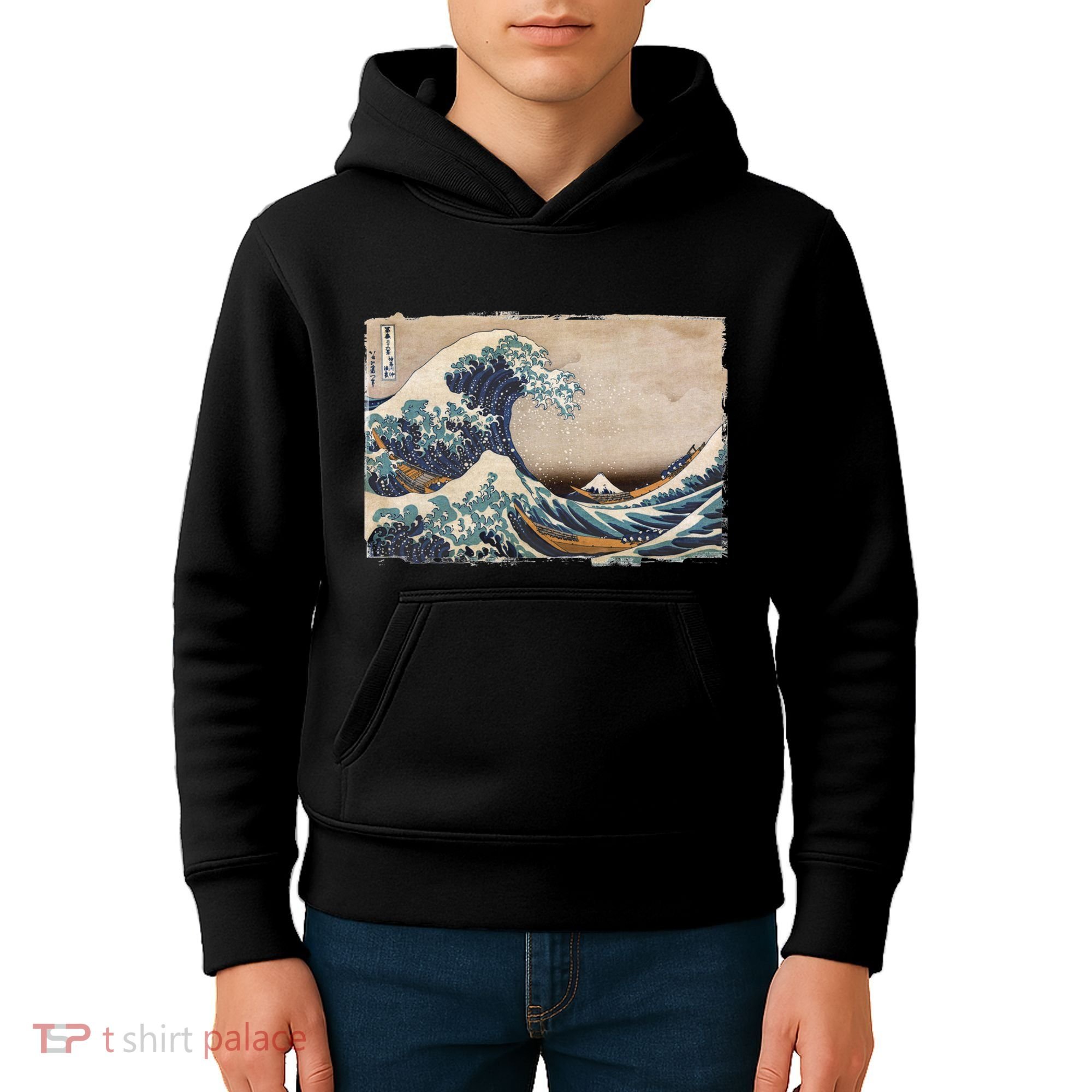 The Great Wave Off Kanagawa Kids Hoodie