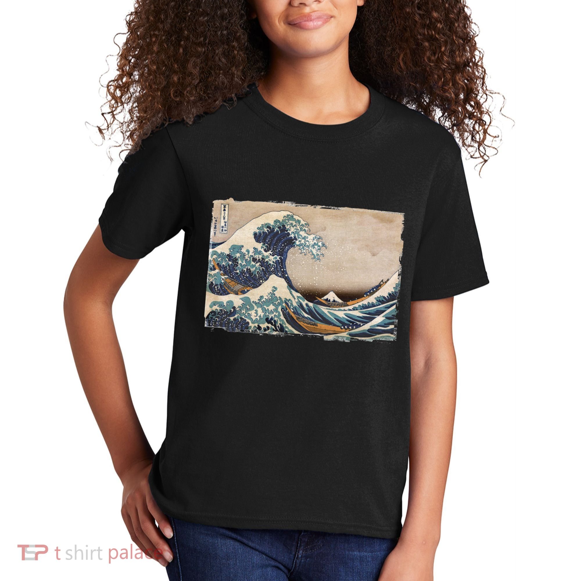 The Great Wave Off Kanagawa Kids T-Shirt