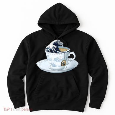 Tea Great Wave Off Kanagawa Hoodie