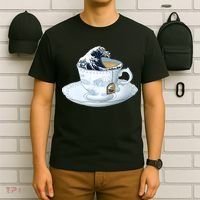 Tea Great Wave Off Kanagawa T-Shirt thumb 6