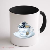 Tea Great Wave Off Kanagawa Coffee Mug thumb 1