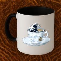 Tea Great Wave Off Kanagawa Coffee Mug thumb 2