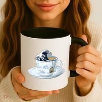 Tea Great Wave Off Kanagawa Coffee Mug thumb 3